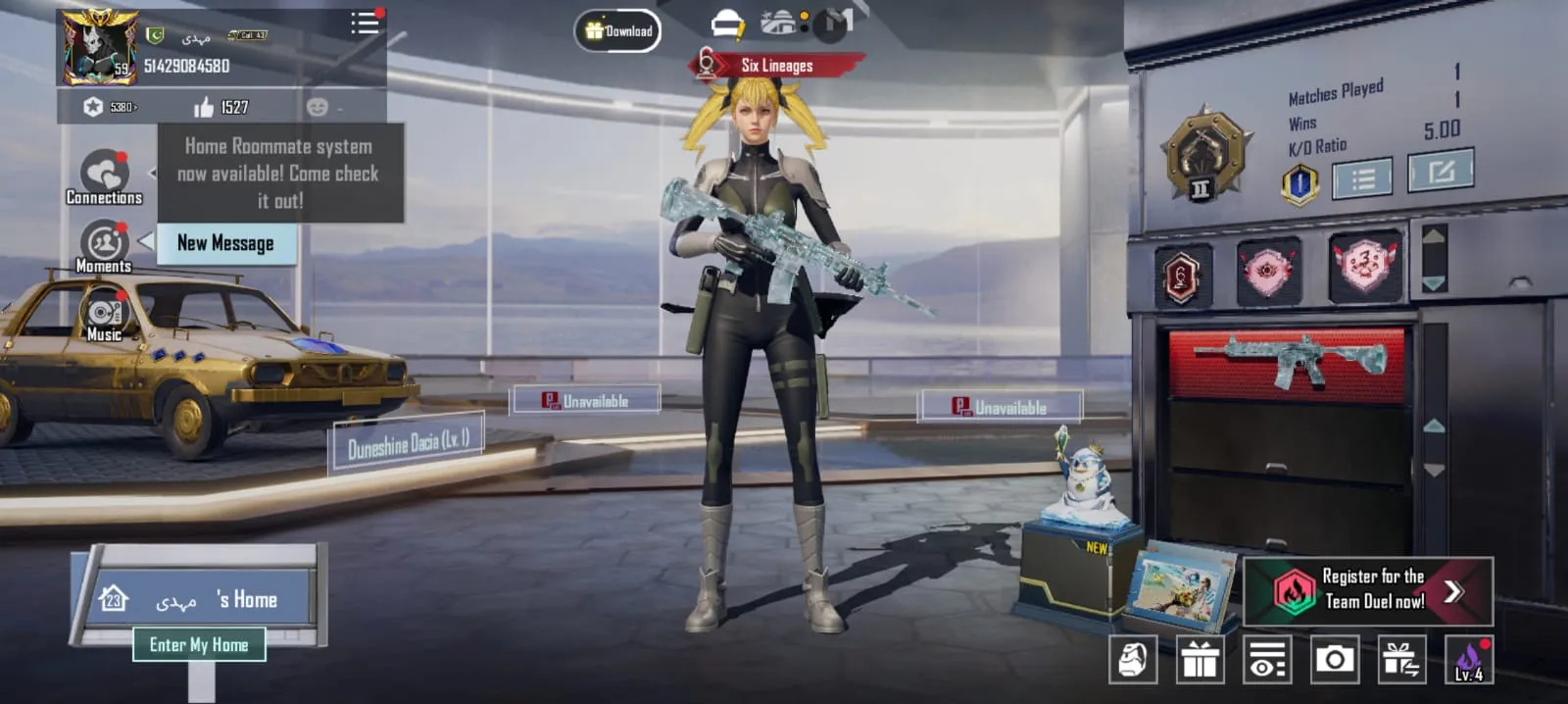 🦄 48x Total Mythics 🎊 M416 Glacier LV.7 Max 🕵️ 18x Total Mythic Suits 🤖Acc LVL 59 🌟10x Gunlab Skins 💀 82x Outfits 🏹 77x Weapon Skins 💎 Rare Emotes⚡Instant Delivery ✔️ Full Email Access